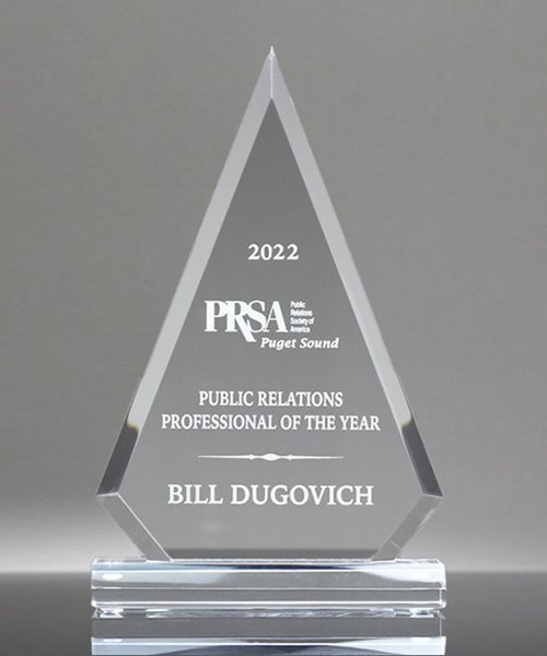 2025 International Plantscape Award Silver  Duplicate Size: 7"H x 4.5"W x 2"D Silver award - Includes shipping.